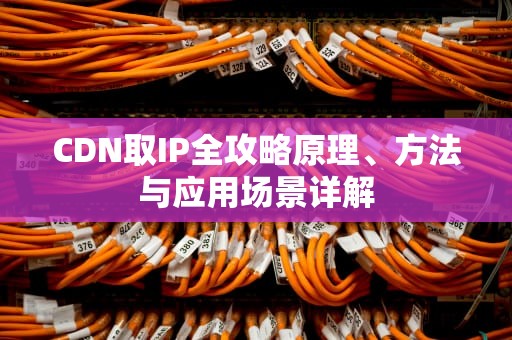 CDN取IP全攻略原理、方法与应用场景详解