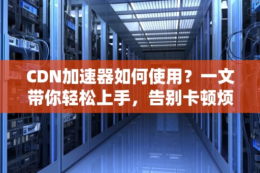 CDN加速器如何使用？一文带你轻松上手，告别卡顿烦恼！