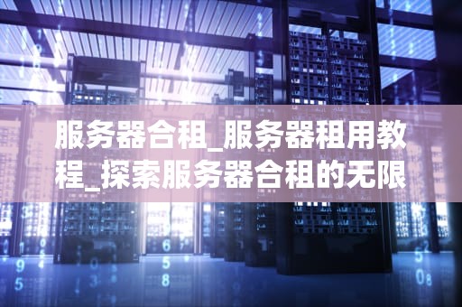 服务器合租_服务器租用教程_探索服务器合租的无限可能