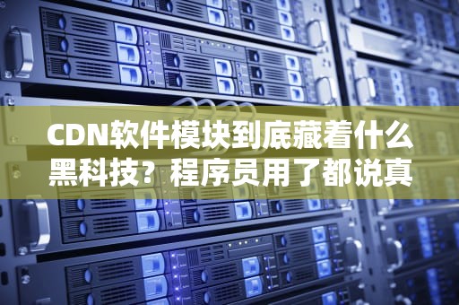 CDN软件模块到底藏着什么黑科技？程序员用了都说真香！