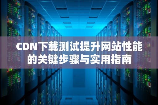 CDN下载测试提升网站性能的关键步骤与实用指南