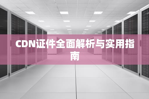 CDN证件全面解析与实用指南