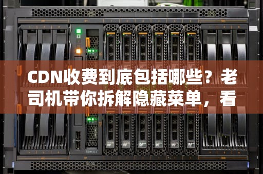 CDN收费到底包括哪些？老司机带你拆解隐藏菜单，看完立省一个亿！