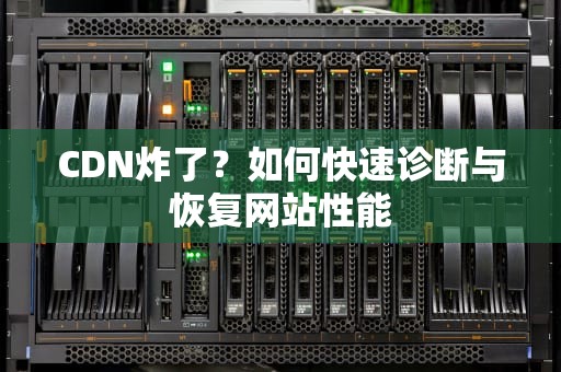 CDN炸了？如何快速诊断与恢复网站性能