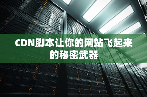 CDN脚本让你的网站飞起来的秘密武器