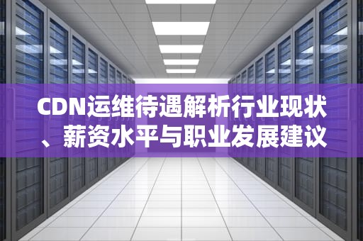 CDN运维待遇解析行业现状、薪资水平与职业发展建议