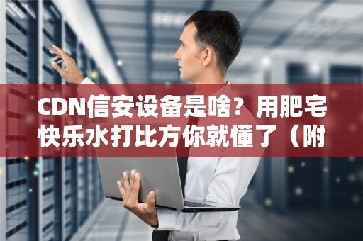 CDN信安设备是啥？用肥宅快乐水打比方你就懂了（附秃头程序员的血泪史）