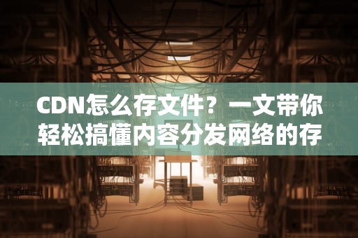 CDN怎么存文件？一文带你轻松搞懂内容分发网络的存储奥秘！