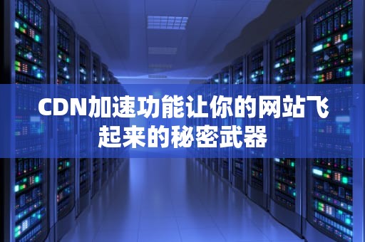 CDN加速功能让你的网站飞起来的秘密武器