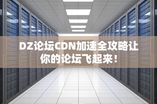 DZ论坛CDN加速全攻略让你的论坛飞起来！