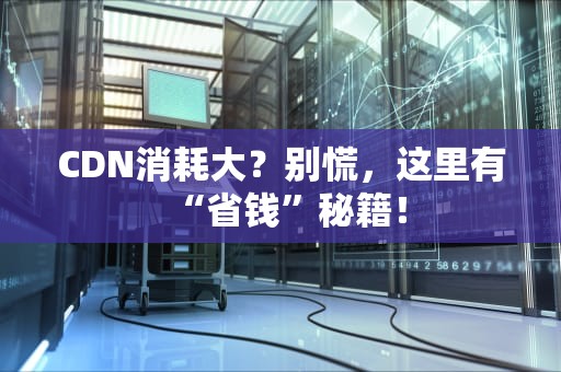 CDN消耗大？别慌，这里有“省钱”秘籍！
