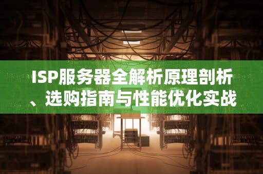 ISP服务器全解析原理剖析、选购指南与性能优化实战