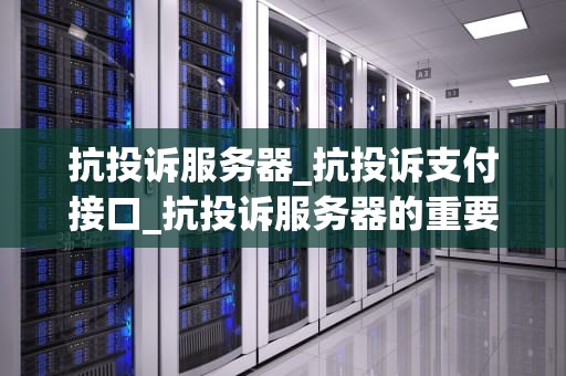 抗投诉服务器_抗投诉支付接口_抗投诉服务器的重要性及实现方法