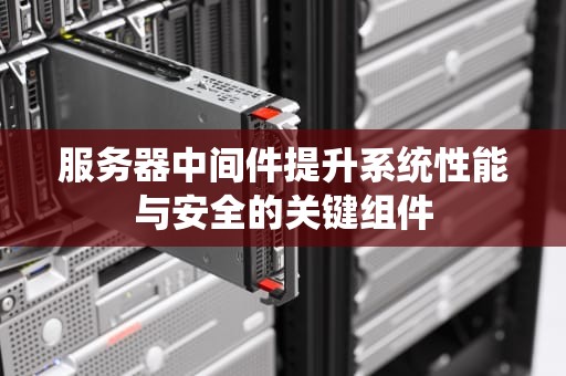 服务器中间件提升系统性能与安全的关键组件