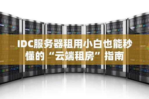 IDC服务器租用小白也能秒懂的“云端租房”指南