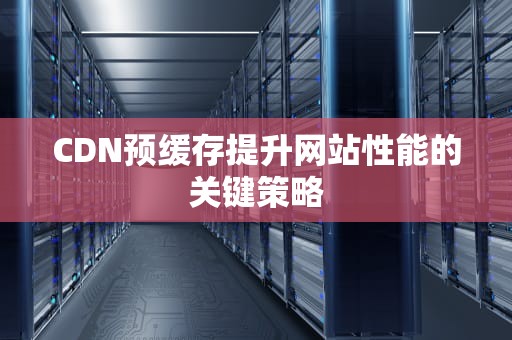 CDN预缓存提升网站性能的关键策略