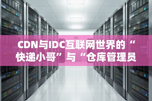 CDN与IDC互联网世界的“快递小哥”与“仓库管理员”