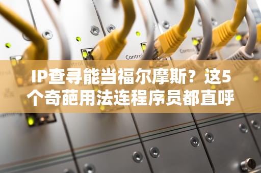 IP查寻能当福尔摩斯？这5个奇葩用法连程序员都直呼内行！