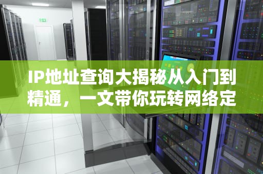 IP地址查询大揭秘从入门到精通，一文带你玩转网络定位！