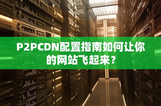 P2PCDN配置指南如何让你的网站飞起来？