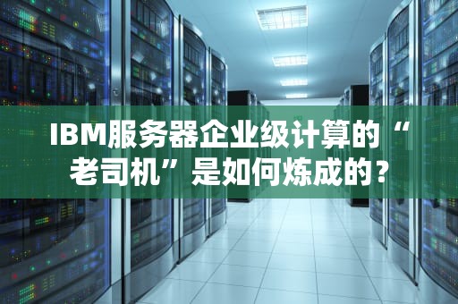 IBM服务器企业级计算的“老司机”是如何炼成的？