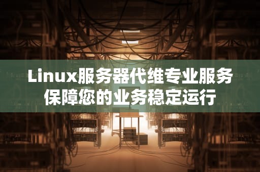 Linux服务器代维专业服务保障您的业务稳定运行