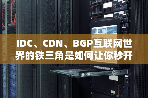 IDC、CDN、BGP互联网世界的铁三角是如何让你秒开网页的？