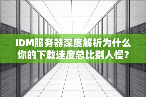 IDM服务器深度解析为什么你的下载速度总比别人慢？看完这篇就懂了！