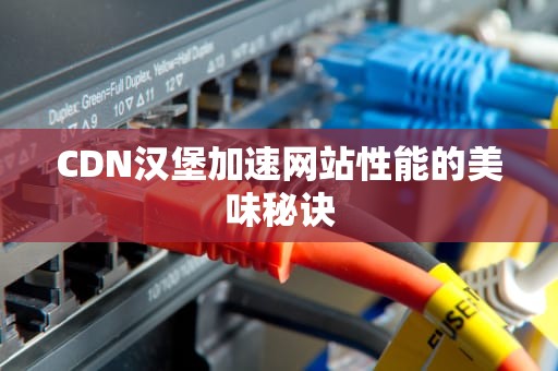 CDN汉堡加速网站性能的美味秘诀
