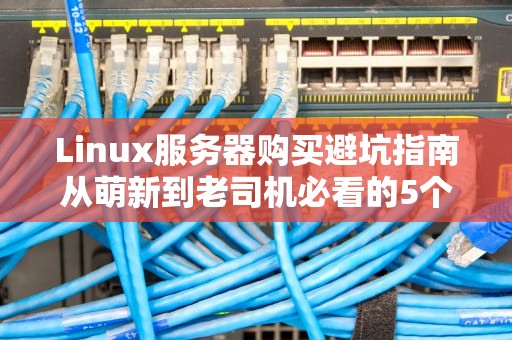 Linux服务器购买避坑指南从萌新到老司机必看的5个灵魂拷问