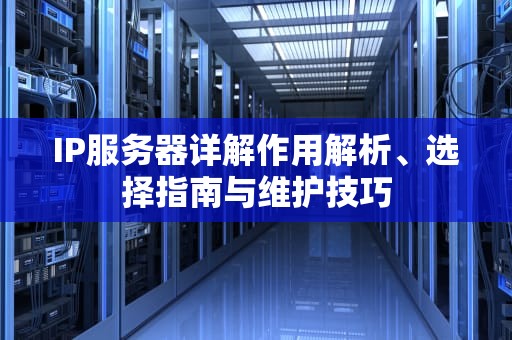 IP服务器详解作用解析、选择指南与维护技巧