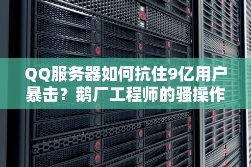 QQ服务器如何抗住9亿用户暴击？鹅厂工程师的骚操作连牛顿都看呆了