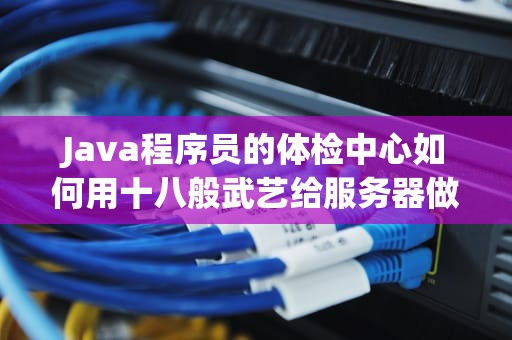 Java程序员的体检中心如何用十八般武艺给服务器做全身体检？