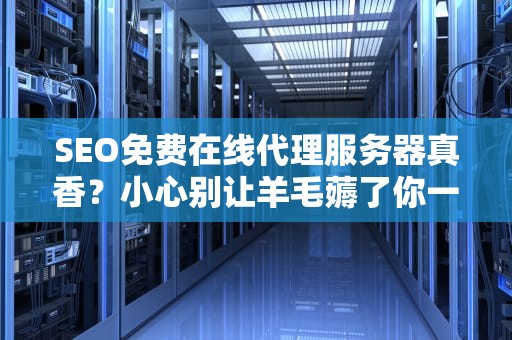 SEO免费在线代理服务器真香？小心别让羊毛薅了你一身骚！