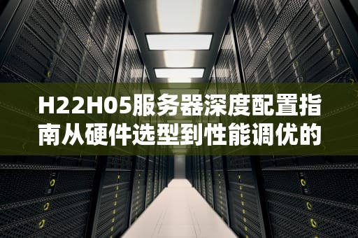 H22H05服务器深度配置指南从硬件选型到性能调优的完整方案