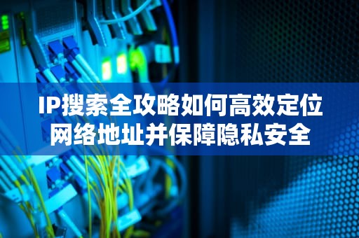 IP搜索全攻略如何高效定位网络地址并保障隐私安全