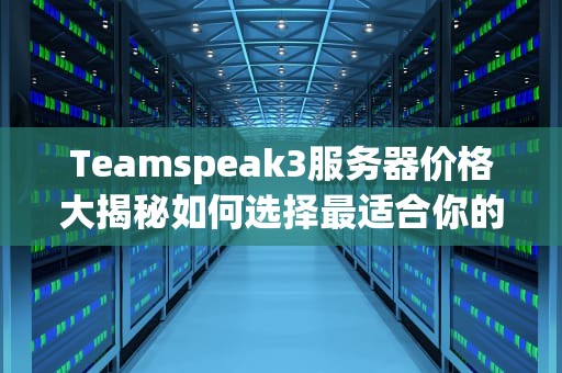 Teamspeak3服务器价格大揭秘如何选择最适合你的语音聊天平台？