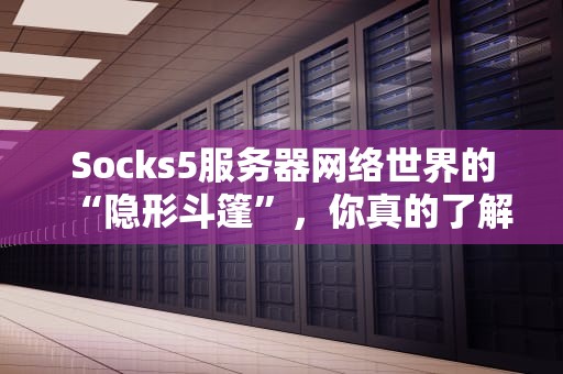 Socks5服务器网络世界的“隐形斗篷”，你真的了解它吗？