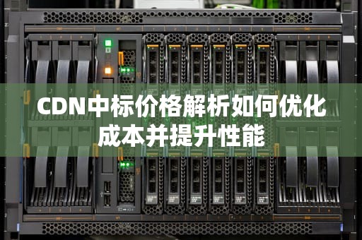 CDN中标价格解析如何优化成本并提升性能