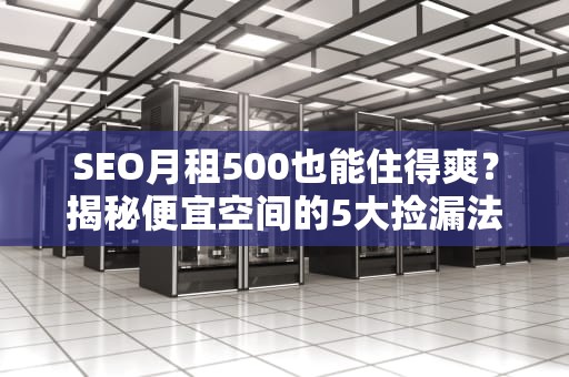 SEO月租500也能住得爽？揭秘便宜空间的5大捡漏法则看完少交十年智商税！