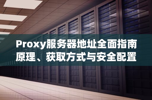 Proxy服务器地址全面指南原理、获取方式与安全配置技巧