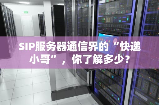 SIP服务器通信界的“快递小哥”，你了解多少？