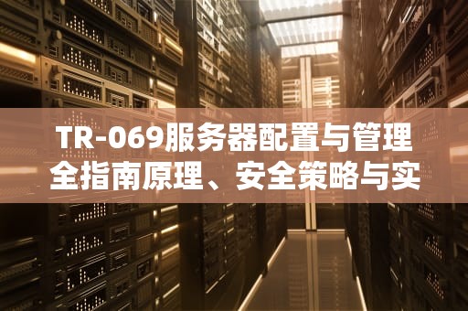 TR-069服务器配置与管理全指南原理、安全策略与实战技巧
