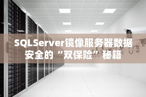 SQLServer镜像服务器数据安全的“双保险”秘籍