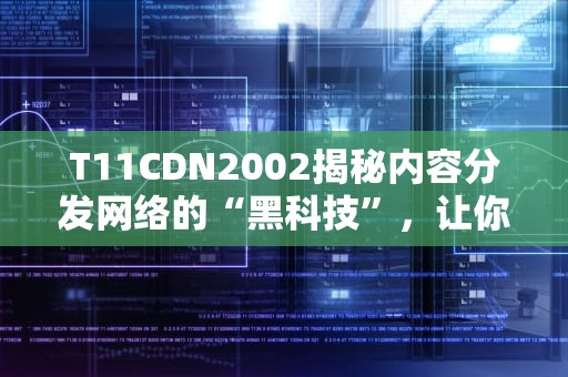T11CDN2002揭秘内容分发网络的“黑科技”，让你的网站飞起来！