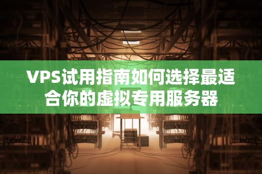 VPS试用指南如何选择最适合你的虚拟专用服务器