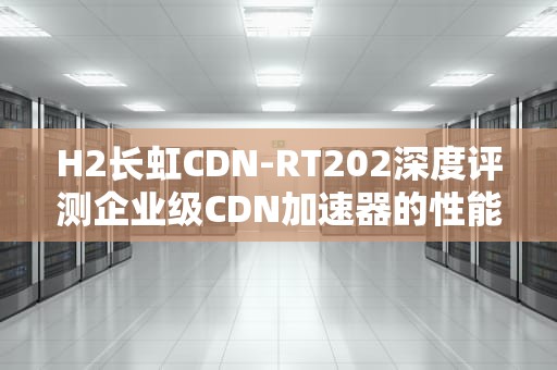 H2长虹CDN-RT202深度评测企业级CDN加速器的性能解析与实战应用指南
