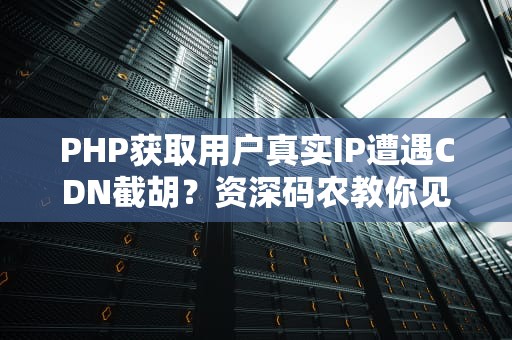 PHP获取用户真实IP遭遇CDN截胡？资深码农教你见招拆招