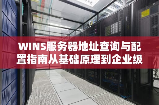 WINS服务器地址查询与配置指南从基础原理到企业级应用实践