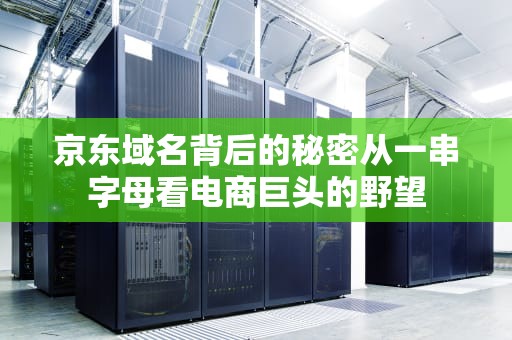 京东域名背后的秘密从一串字母看电商巨头的野望